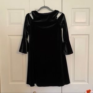 Ralph Lauren velvet cold shoulder dress -WORN ONCE